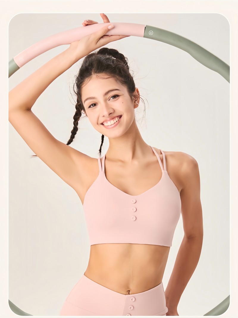 Triple Button Sports Bra